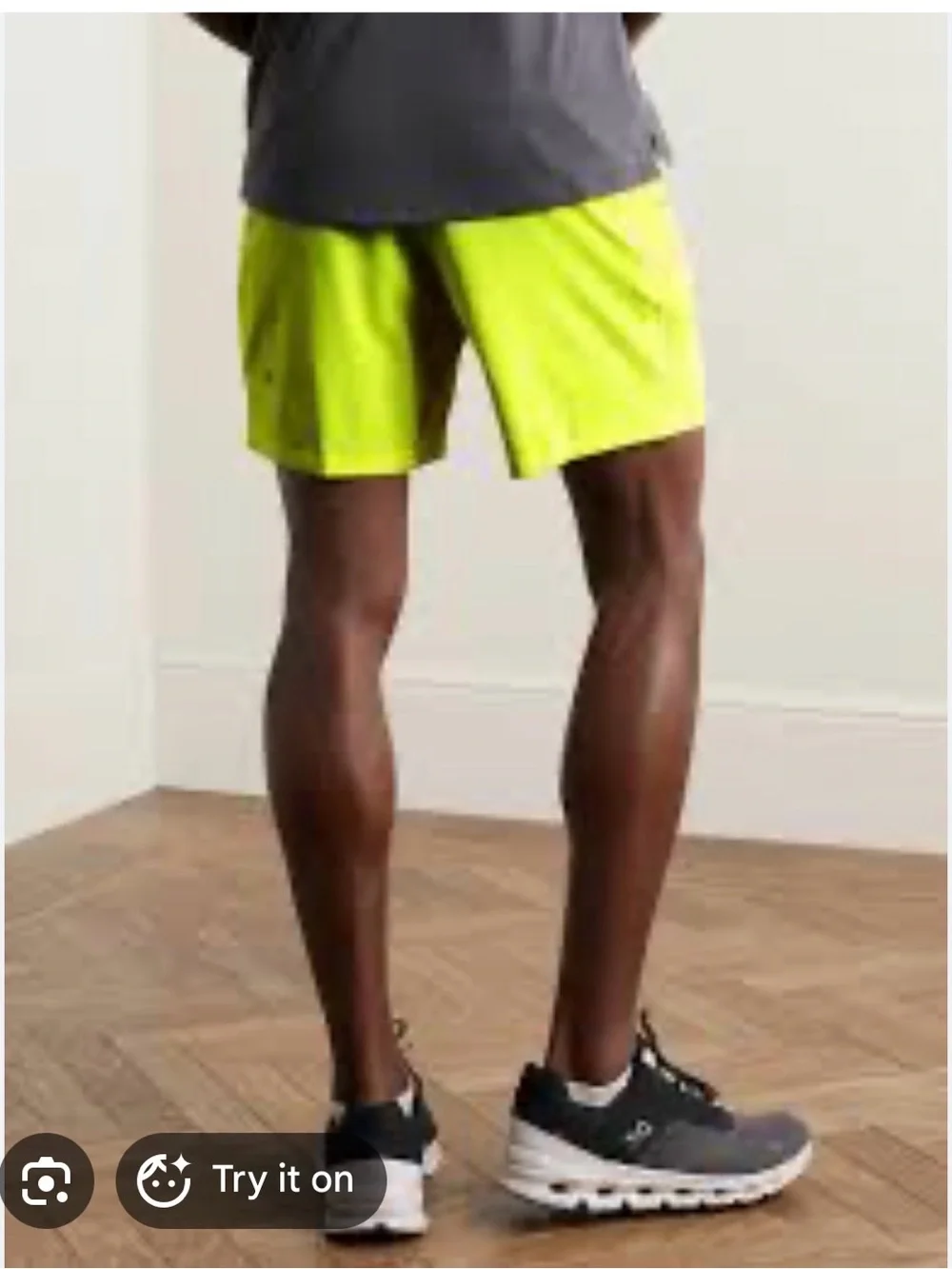 Men's lululemon pace breaker Neon Yellow Athletic Shorts 7 inch XL